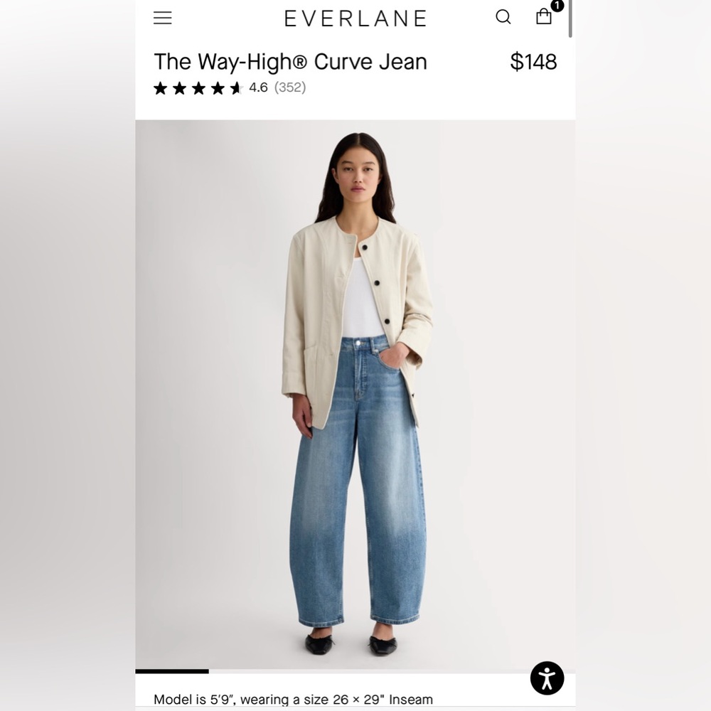 Everlane Way-High Curve Jean